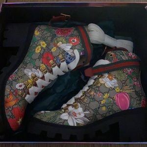 Gucci Bloom Ankle Boots